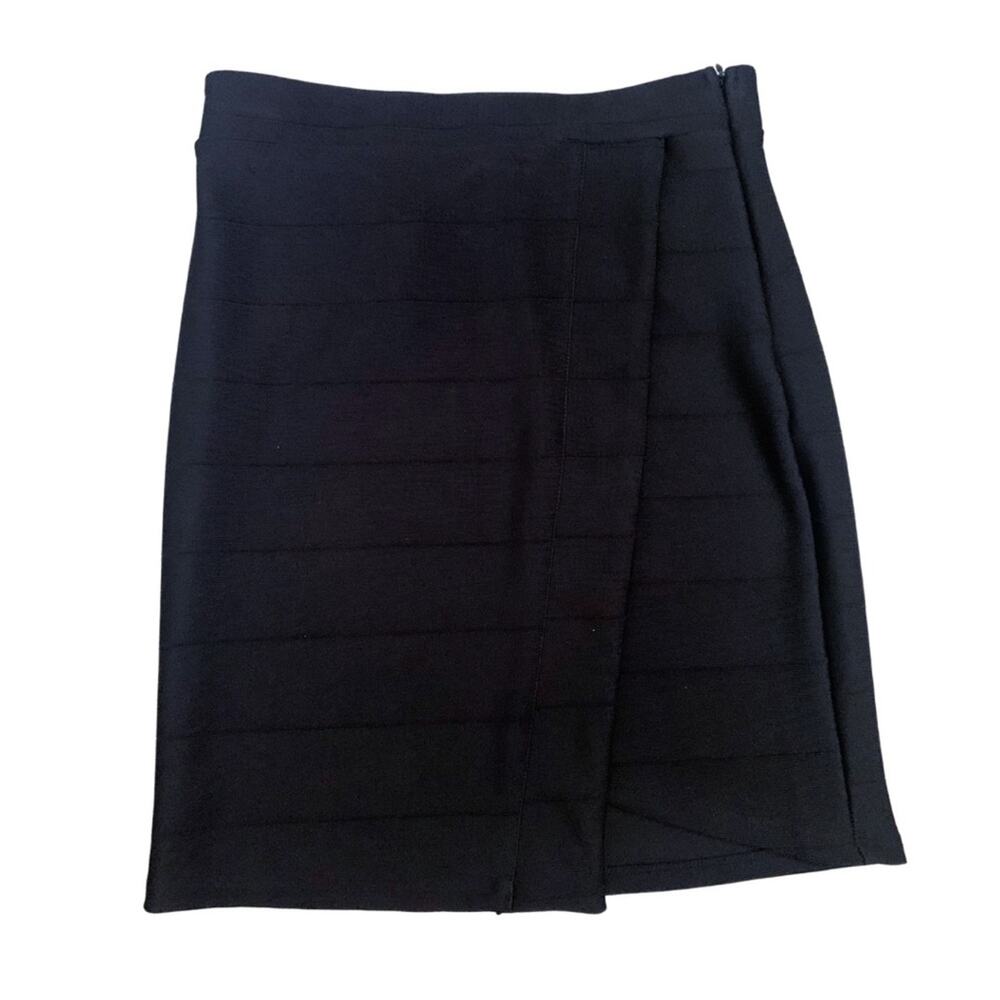 2/$30 Black Pencil Skirt Assymetric Size Small Short Skirt Elegant Business